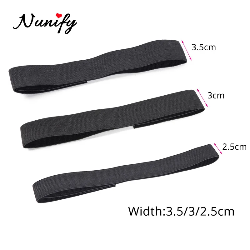 Nunify-banda elástica de goma para pelucas, correas de peluca ajustables para cierre Frontal, agarre para peluca, cinta para envolver el cabello, bordes