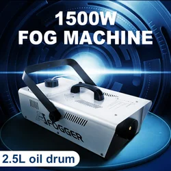 Máquina de humo antiniebla de 1500w, dispositivo de desinfección para escenario, discoteca, fiesta, boda, DJ, efecto de luz de Color