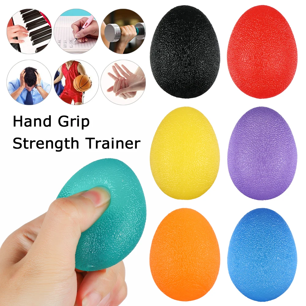 Squishy Exercise Squeezer Equipment Ball Wrist Rehab Therapy Stress Relief Strength Trainer Hand Grip