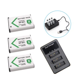 New 1350mAh NP-BX1 NP BX1 Battery for Sony DSC RX1 RX100 M3 M2 RX1R GWP88 PJ240E AS15 WX350 WX300 HX300 HX400 + USB Charger