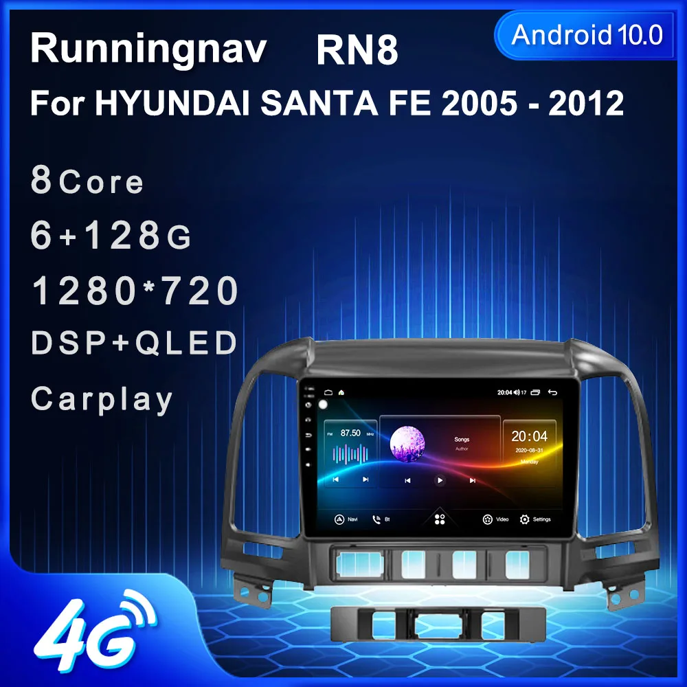 

Runningnav For HYUNDAI SANTA FE 2005 - 2012 Android Car Radio Multimedia Video Player Navigation GPS