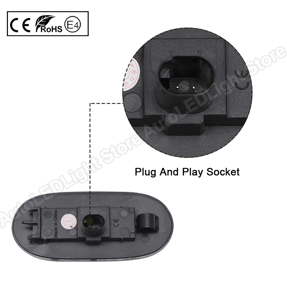 2Pcs For Mercedes Benz Sprinter W906 907 910 Volkswagen Crafter LED Side Marker Light Turn Signal Repeater Lamp Panel Lamp