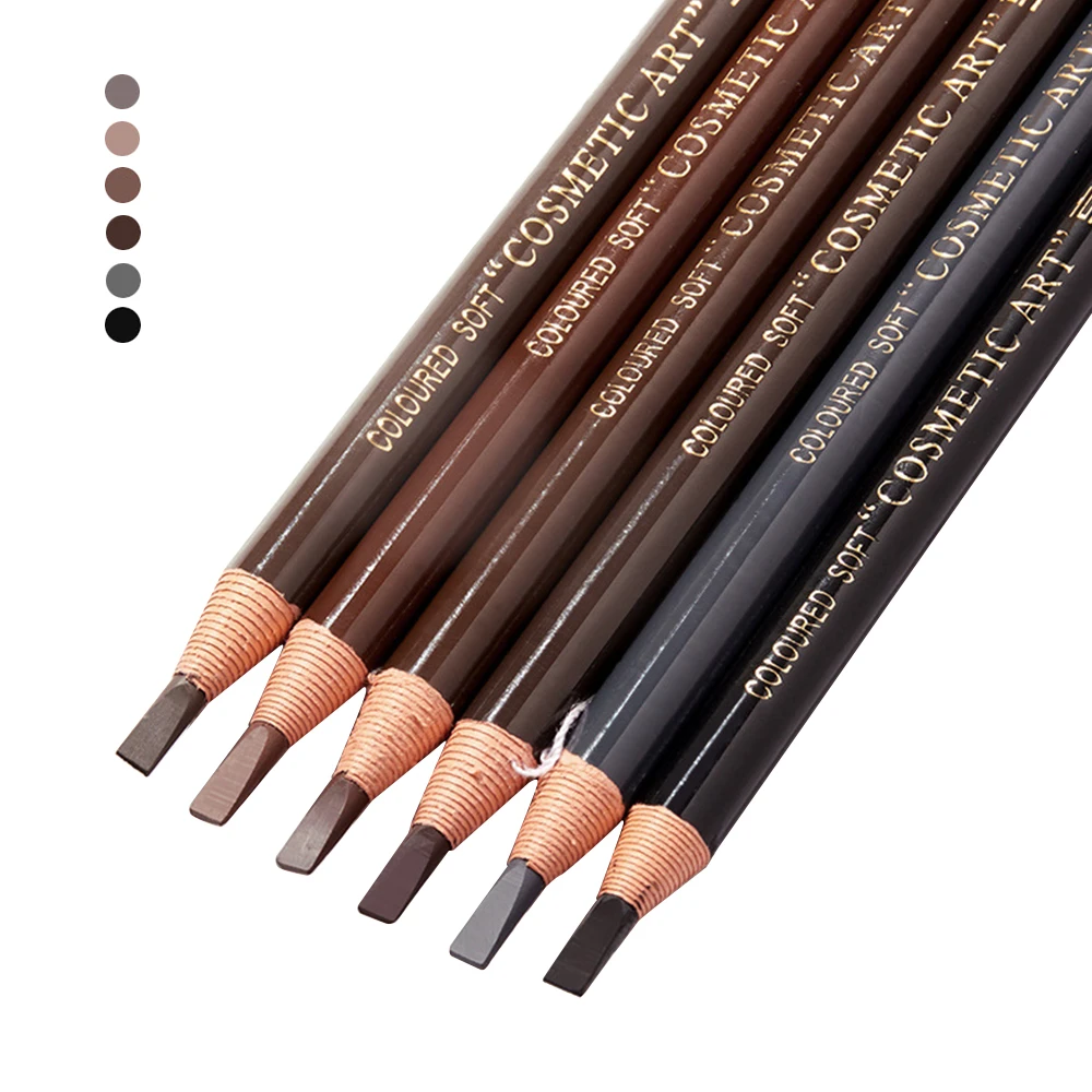 50 Pcs Eyebrow Pencil Tattoo Pen Beauty Equipment For Microblading Semi-Permanent Women Makeup Female Cosmetic Accessories