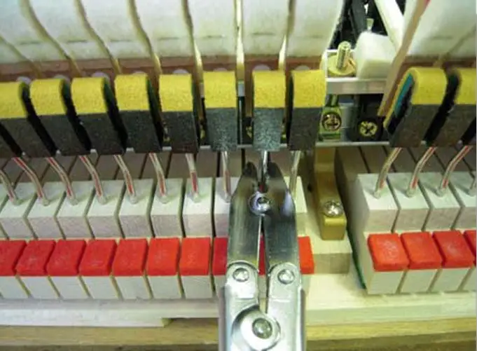 Piano repair tools to refurbish the concave-convex screw rod