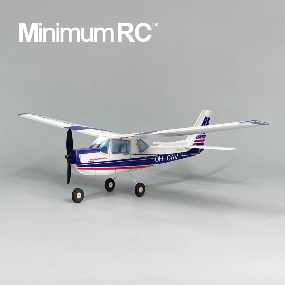 MinimumRC Plane Kit Blue Cessna152 360mm Wingspan 3 Channel Trainer Fixed-wing RC Airplane Outdoor Toys For Children Kids Gifts