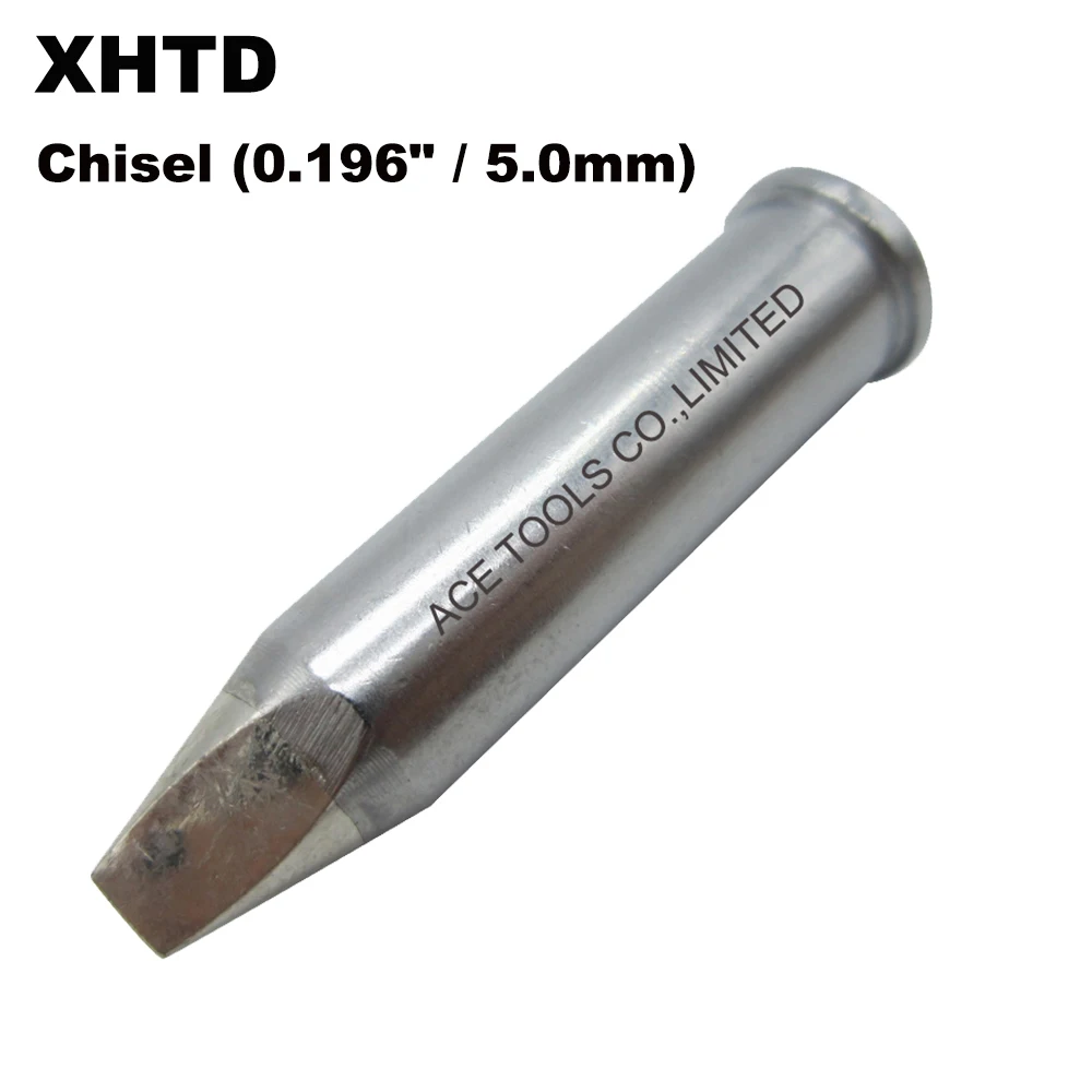 

XHTD Replacement Soldering Tip Chisel 5.0mm Fit For WELLER WXP200 WT1011H 200W WTCP51 WP200 TCPS Station Iron