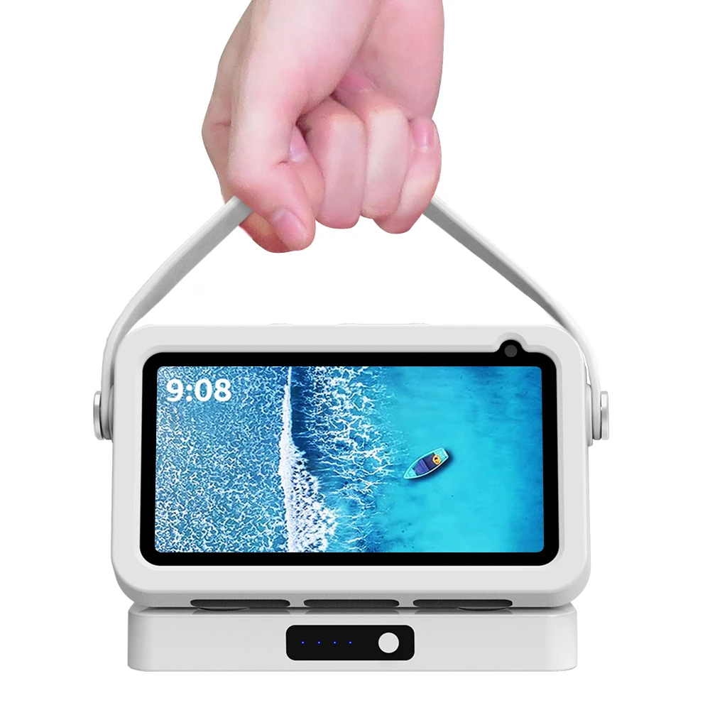 Base de batería para Echo Show 5 1.a/2a cargador portátil para Echo Show 5 soporte batería de respaldo recargable Echo Show 5 funda