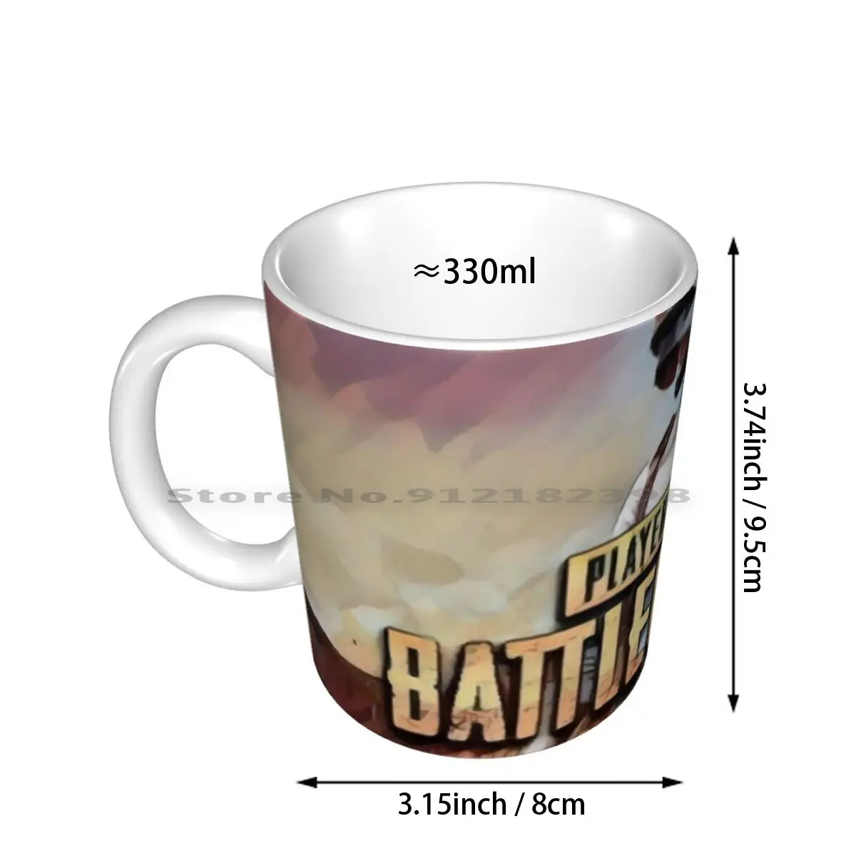 Playerunknown's Battlegrounds-Pubg-Battle Royale Ceramic Mugs Coffee Cups Milk Tea Mug Videogame Pubg Videogames Games Gaming