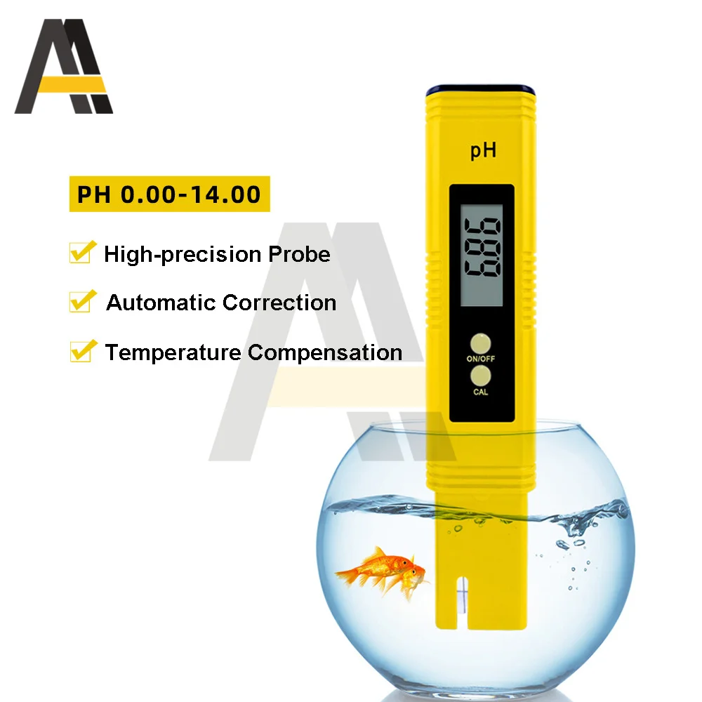 0.0-14.0 TDS/EC Meter PH Digital Water Tester PH 0-9990ppm TDS&EC LCD Water Purity PPM Filter Conductivity/Temperature Test Pen