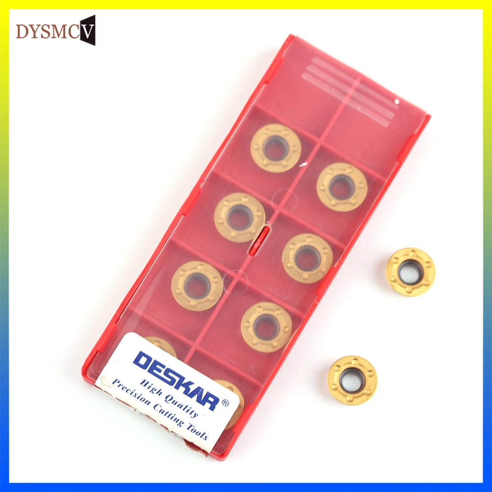 DESKAR 100% الأصلي RDMT1204MO-MQ LF6028 الفولاذ المقاوم للصدأ طحن إدراج التعميم كربيد إدراج طائرة طحن اللوح