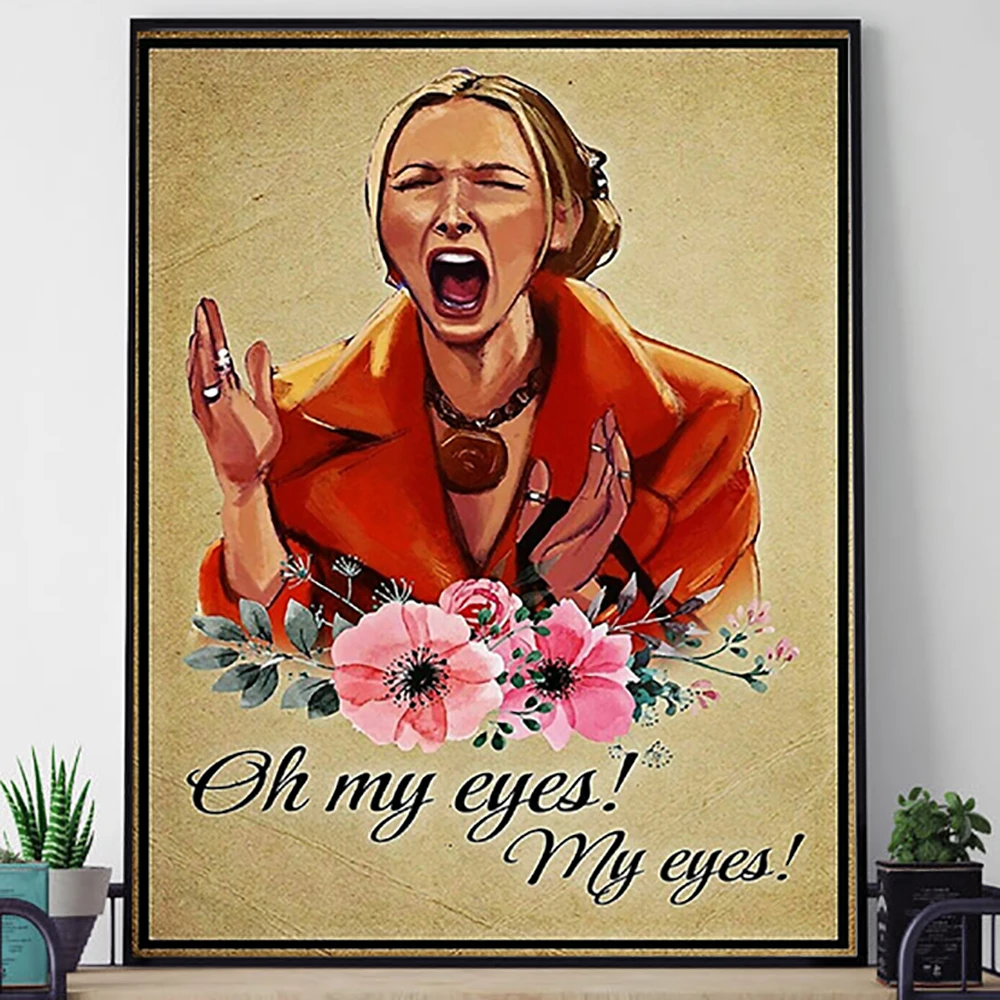 Póster Oh My Eyes Phoebe Buffay Friends, póster de programa de televisión, decoración para sala de estar, impresiones artísticas de pared, lienzo para decoración del hogar