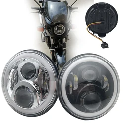 For Honda CB400 CB500 CB1300 Hornet 250 600 900 VTEC VTR250 Motorcycle Accessories 7inch led headlight WITH High/Low Beam.