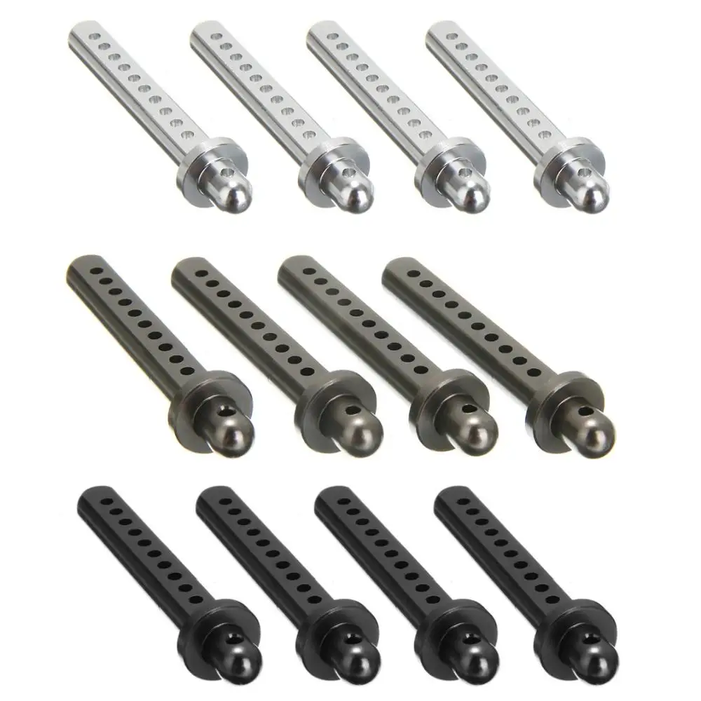 4 unids/set de aluminio de carrocería de coche de control remoto montajes de poste para las 1:10 Axial SCX10 90022 de 90027, 900