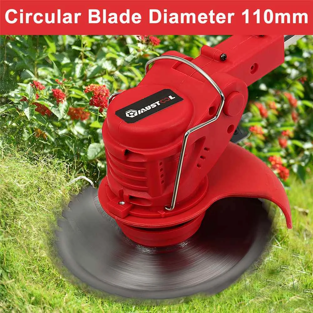 Imagem -02 - Li-ion sem Fio Aparador de Grama 2000w 88vf Elétrica Cortador de Grama Cortador de Corda de Liberação Automática Poda Jardim Ferramentas 9000mah