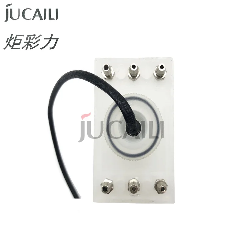 JUCAILI 6 Ways Large Size Ink Sub Tank for 512i for In_fi_ni_ti Crystaljet All_win Solvent Inkjet Solvent Printer Ink Sub Tank