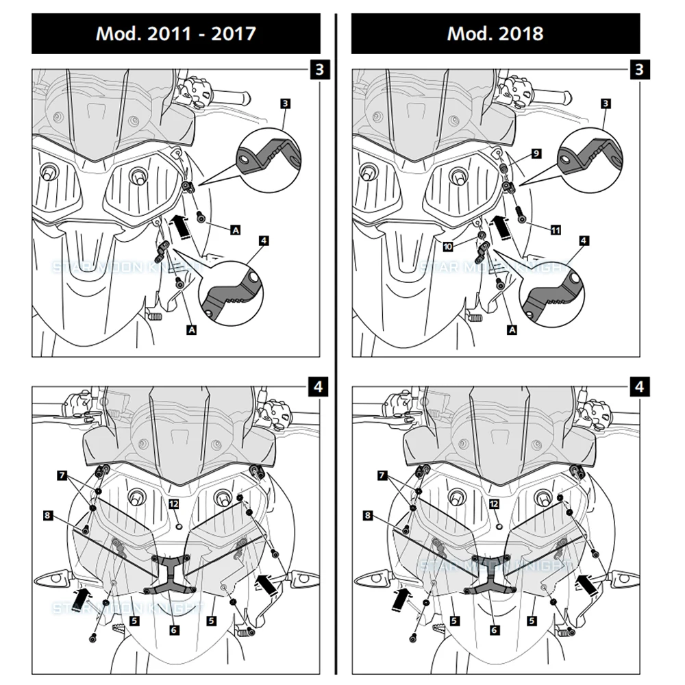 Protector de faros para motocicleta Tiger 800 XC XCX XCA XR XRT XRX 2011-2018 1200 Explorer, cubierta protectora acrílica