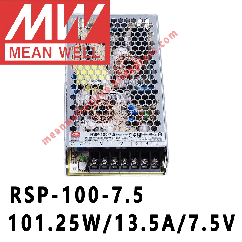 

Mean Well RSP-100-7.5 meanwell 7.5VDC/13.5A/101.25W Single Output with PFC Function Power Supply online store