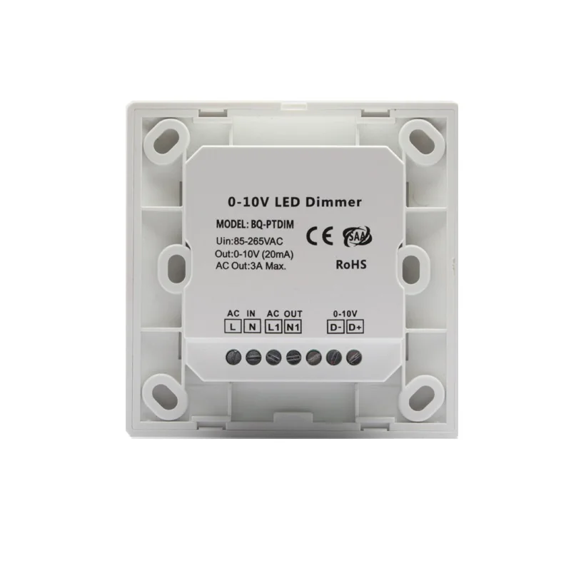 Imagem -03 - Painel Interruptor com Dimmer de Luz Led 010v Painel sem Flash Ajustável 86 Dimmer para Parede