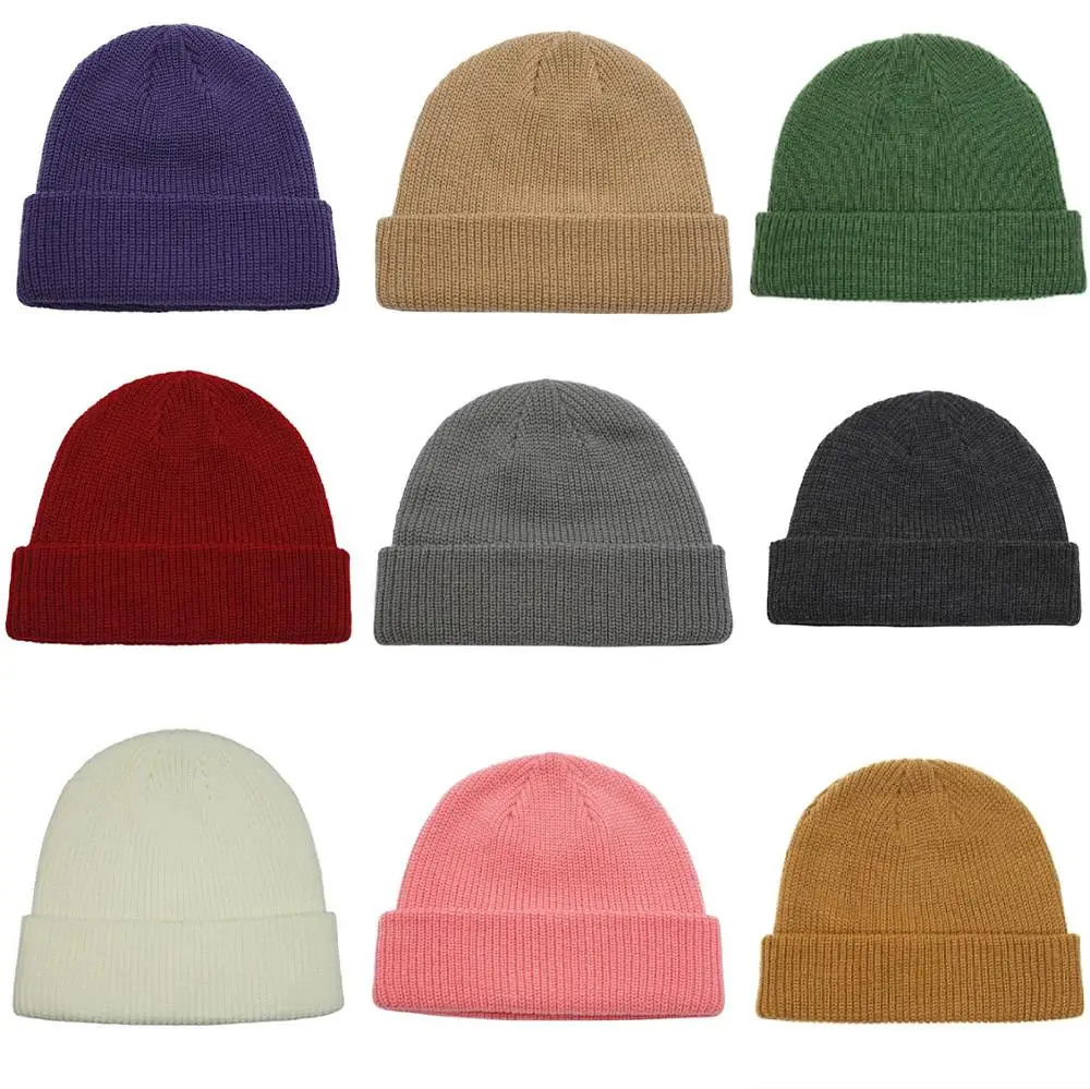 Connectyle Classic Fashion Men\'s Women Warm Winter Hats Thick Soft Acrylic Knit Cuff Beanie Cap Solid Color Daily Beanie Hat