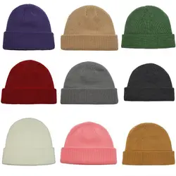 Connectyle Classic Fashion Men's Women Warm Winter Hats Thick Soft Acrylic Knit Cuff Beanie Cap Solid Color Daily Beanie Hat