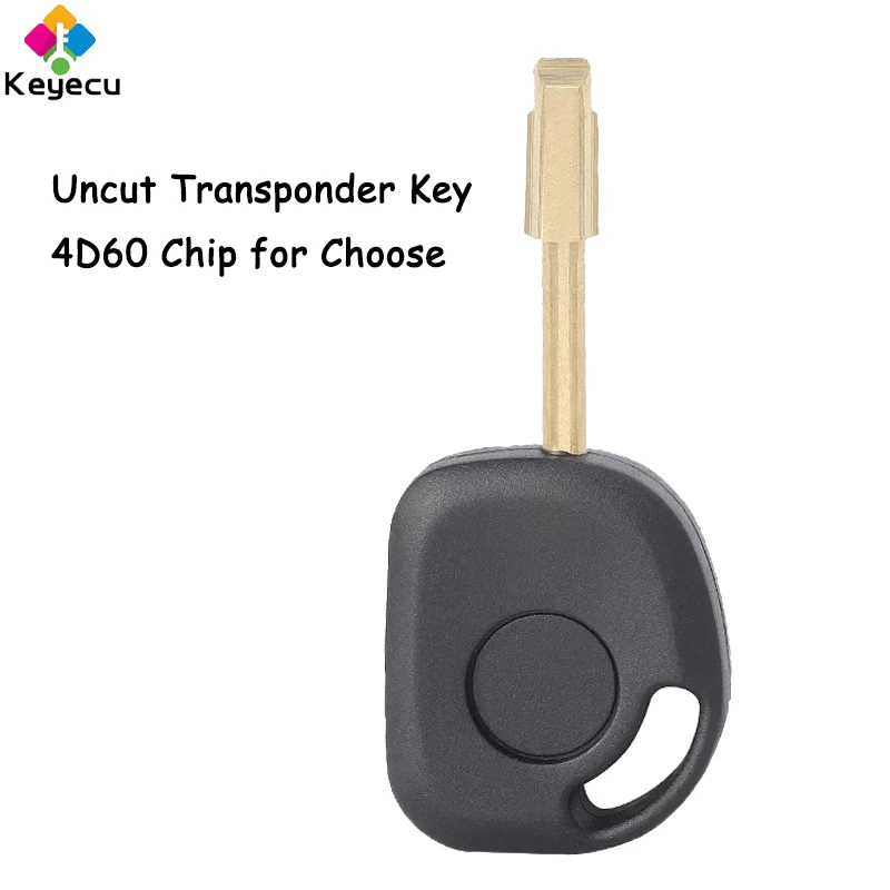 

KEYECU Uncut Transponder Key Shell Case Fob 4D60 Chip FO21 Blade for Jaguar XJ8 XJR S Type X Type 2003 2004 2005 2006 2007 2008