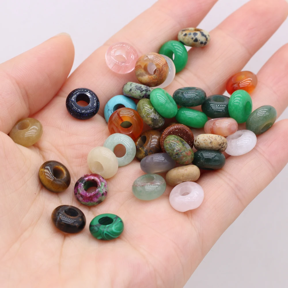 10Pcs Hot Sale Natural Stone Beads Semi-Precious Loose Bead For Jewelry Making DIY Necklace Pendant Bracelet Earrings Accessory