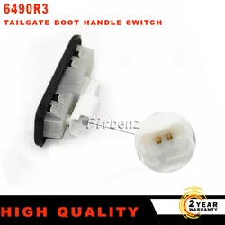 6490R3 Car Rear Tailgate Boot Trunk Handle Lock Switch For Citroen C2 C6 for Citroen C4 Picasso Mk1, for Citroen C5 (X7)