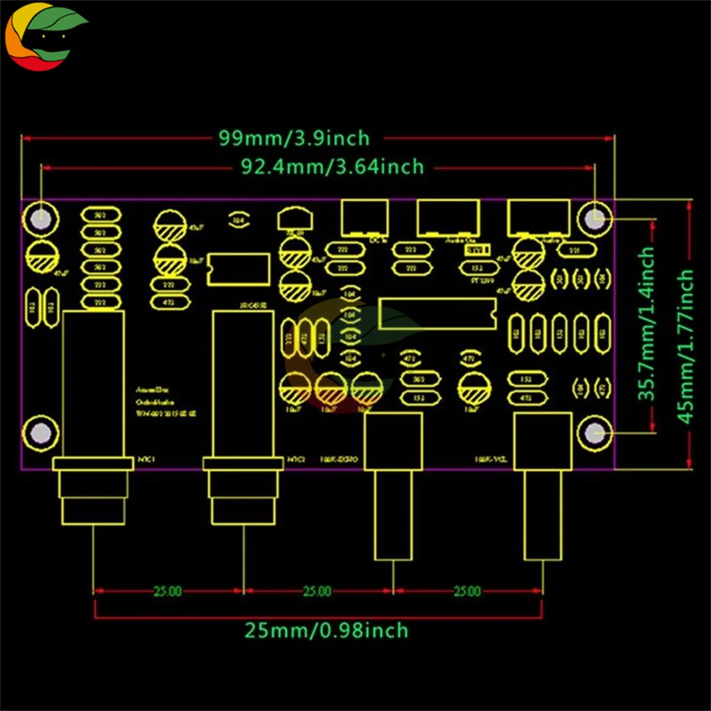 PT2399 Digital Microphone Amplifier Board Karaoke Plate Reverb Preamplifier Reverberator Suite Components DC 12V-24V NE5532