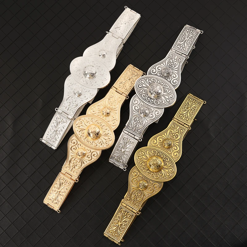 

Exquisite fashion retro all-match ladies decoration with long skirt waist chain metal adjustable length wedding dress belt