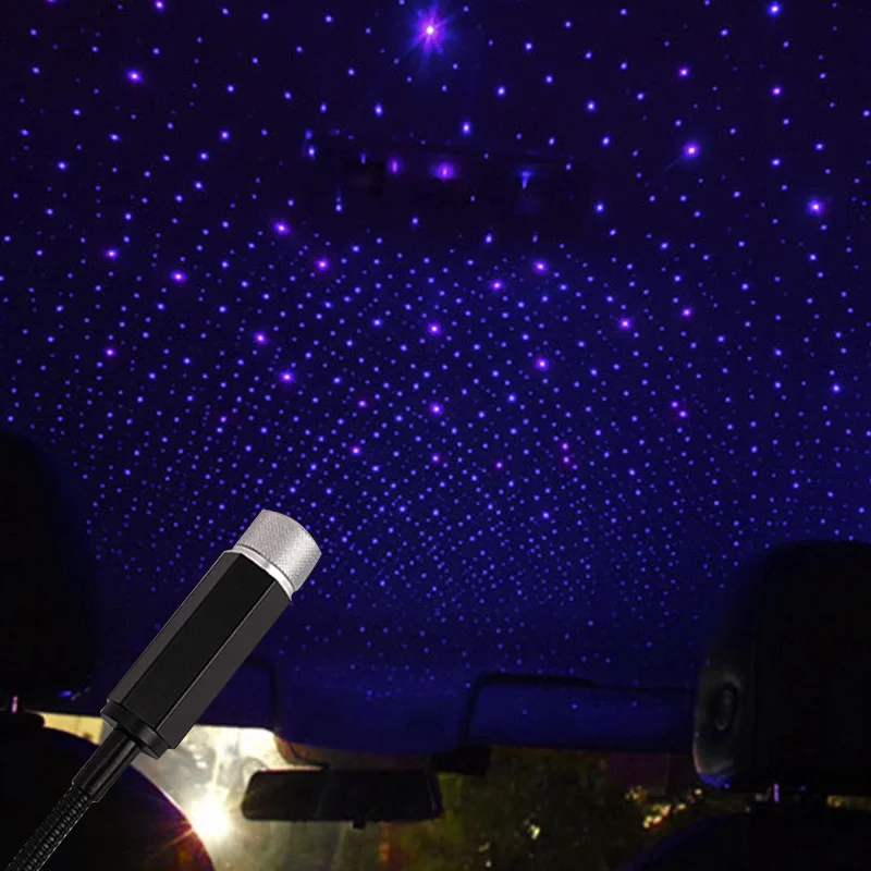 

Star Projector Night Light Usb Led Roof Atmosphere Lamp Adjustable Romantic Interior Car Nightlight Decoration