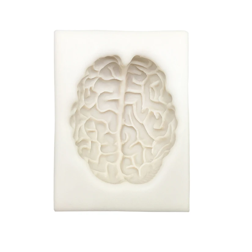 Brain Halloween Silicone Sugarcraft Mold Resin Tools Cupcake Baking Mould Fondant Cake Decorating Tools