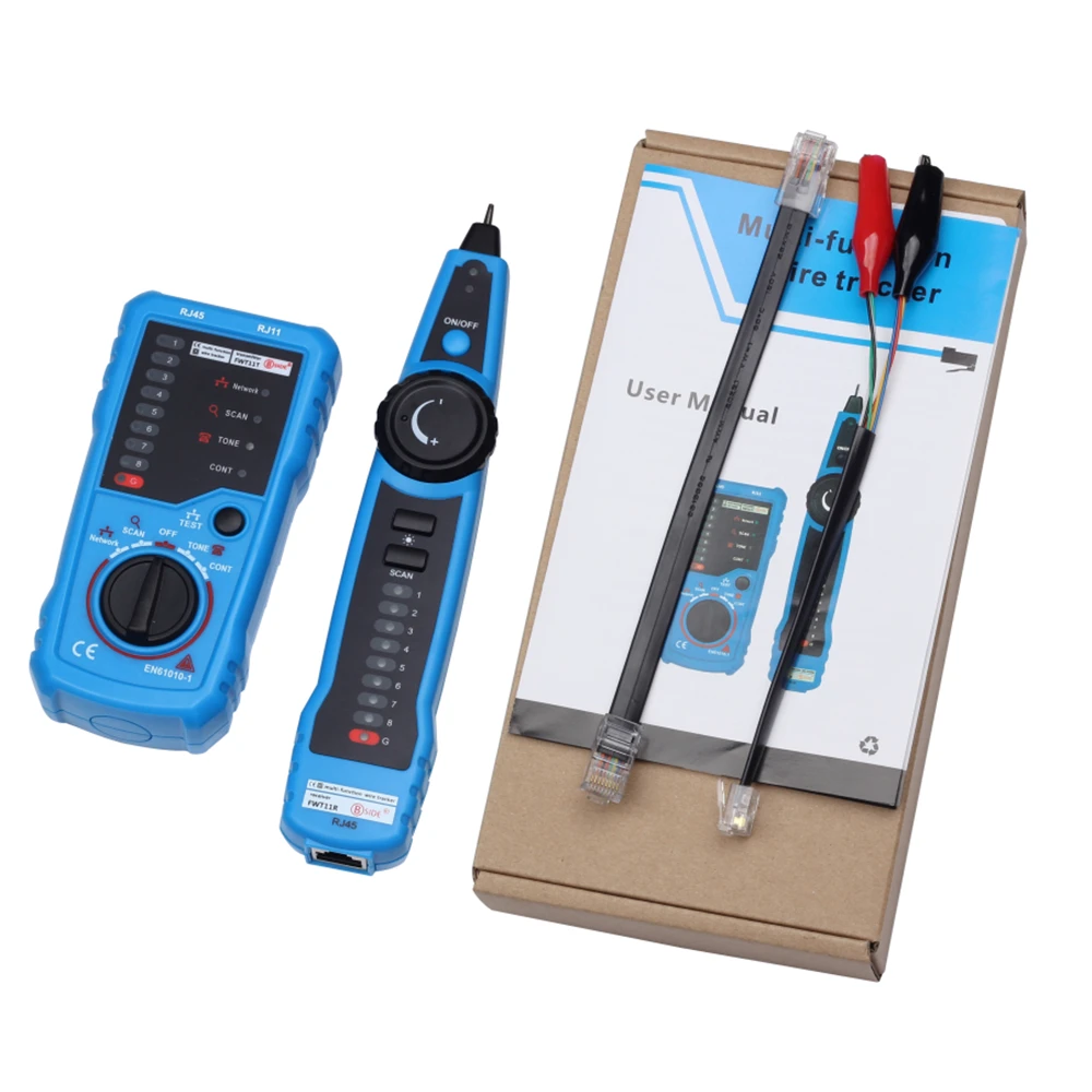 Rastreador de Cable telefónico FWT11 RJ11 RJ45 Cat5 Cat6, tóner, probador de Cable de red LAN Ethernet, buscador de línea, alta calidad