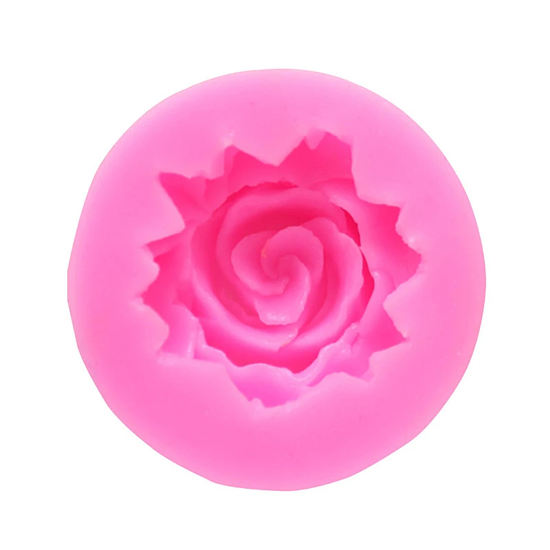 

2pcs/set 3D Silicone Rose Cake Mold Mini 3.5cm Cake Fondant Candy Sugarcraft Chocolate Mould Decorating Tools