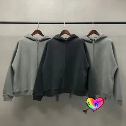 Oversize SEASON 6 Hoodie 2021 Men Women High Quality Fleece Kanye West Hoodie Zipper Sweatshirts Solid Season Pocket Pullovers 5