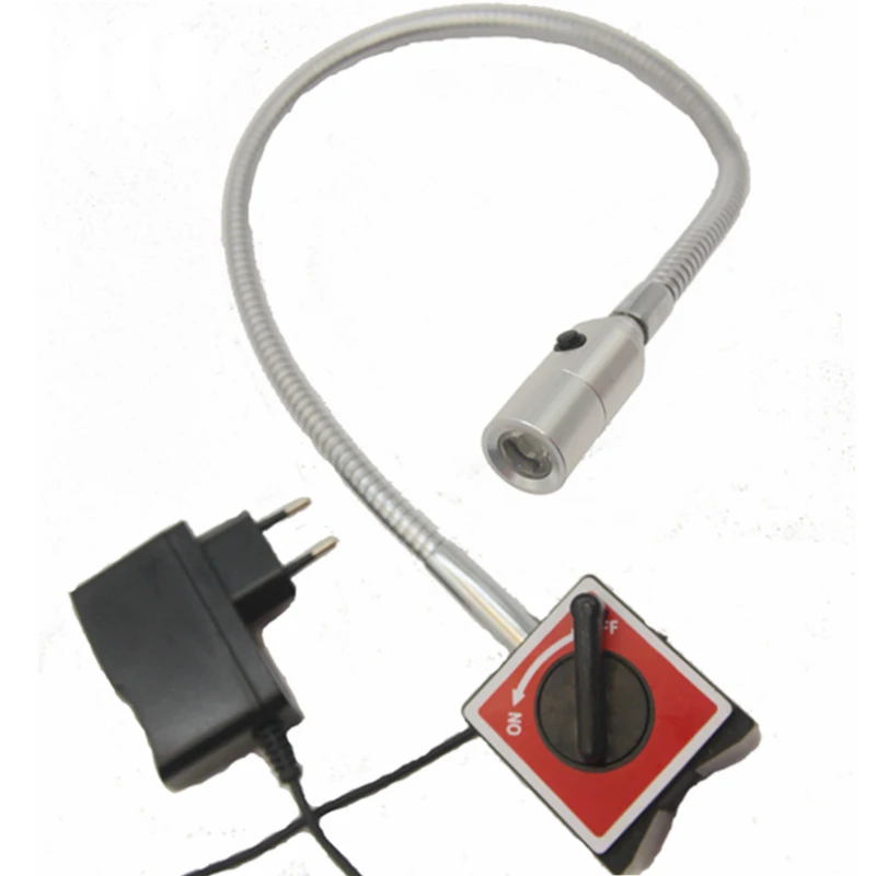 110V 220V 1W BRACCIO FLEXI LED TORNIO LUCE BASE MAGNETICA