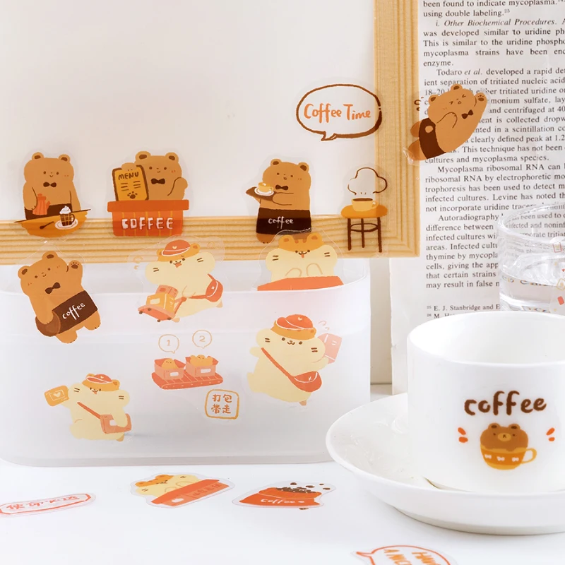 40 pcs/pack Cute Animal Dreamer Series Decorative Stickers Scrapbooking diy Stick Label Diary Stationery Album penguin Stickers