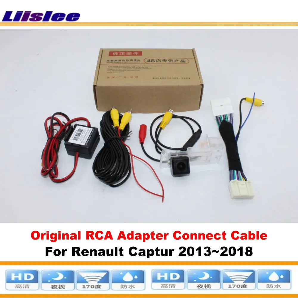 Original Screen Car Back Reverse Rearview Camera For Renault Captur 2013-2018 Accessories OEM RCA Adapter