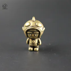 Metal Astronaut Figure Cartoon Packback Bag Car Key Chain Ring Pendant Pure Brass Keychain Hanging Jewlery Fashion Decoration