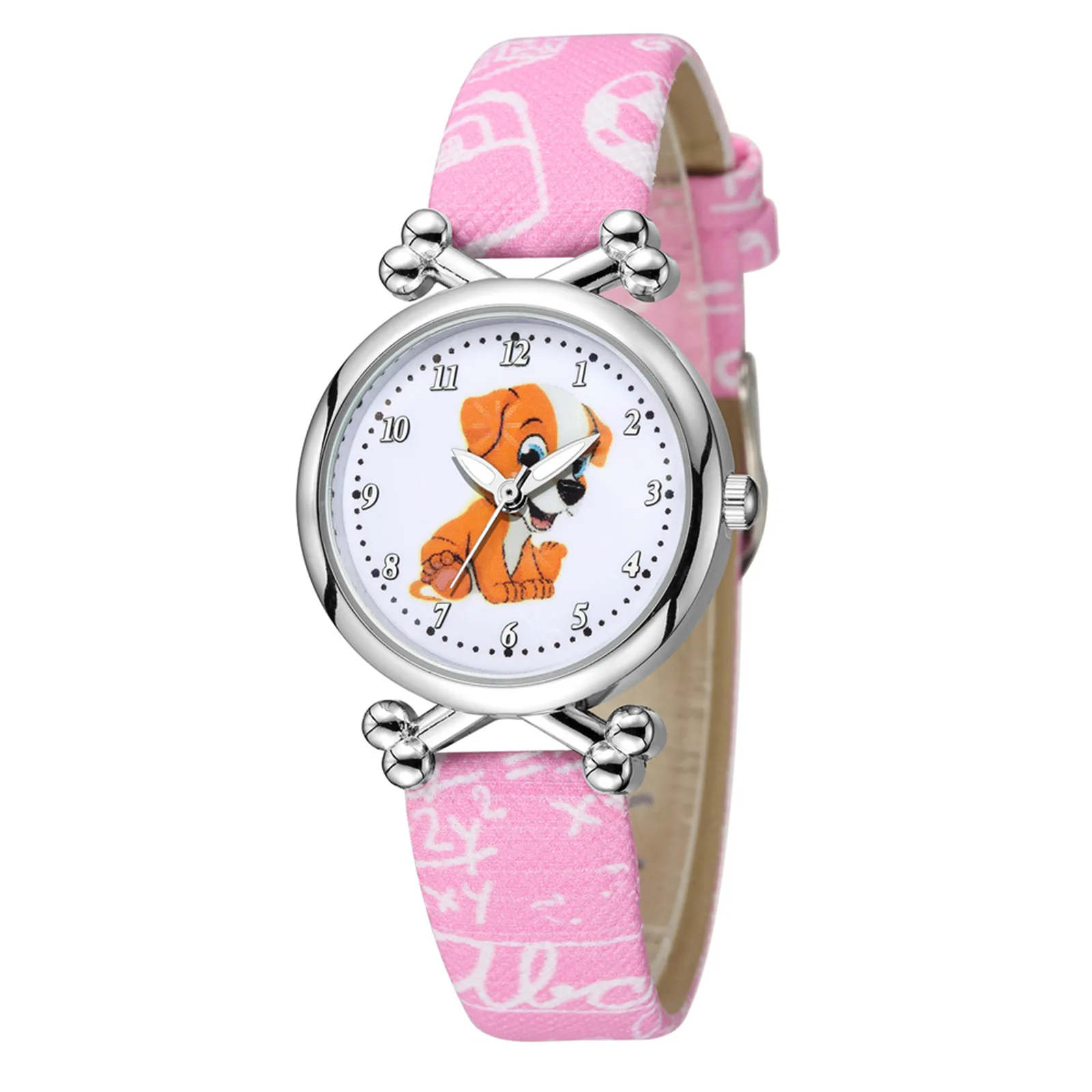 Hot Relief Trend Fashion Sports Children Dog Pattern Luminous Quartz Watch Gift Waterproof  High Quality Alloy Case Unisex Watch