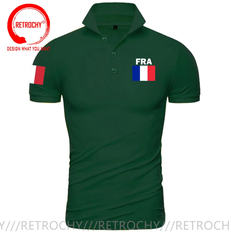 France Flag French Republic Polo shirts man jerseys Polo Shirt nation team cotton fans streetwear fitness casual new FRA Shirt