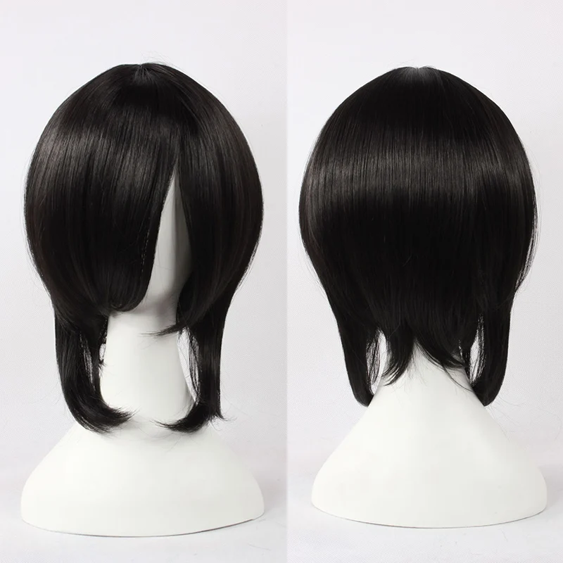 Akame Ga Kill! Kurome Cosplay Wig Kurome Short Black Hair Cosplay Wigs Heat Resistance Fibre + a wig cap