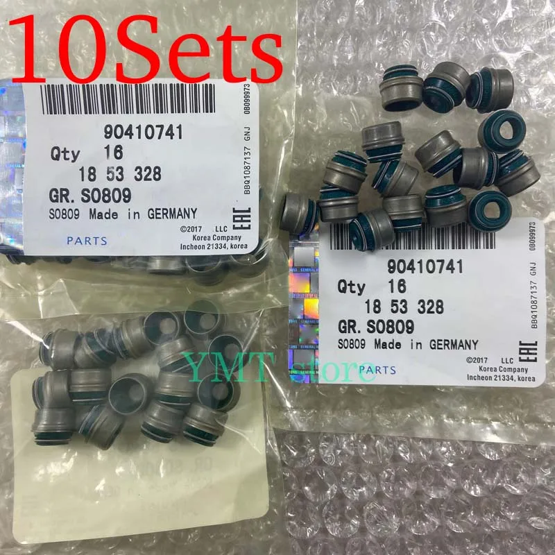 10Sets Valve Stem Seals For Buick Excelle 1.8L Cadillac Saab Saturn Chevrolet Daewoo Suzuki Opel Vectra Optra Nubira OE#90410741