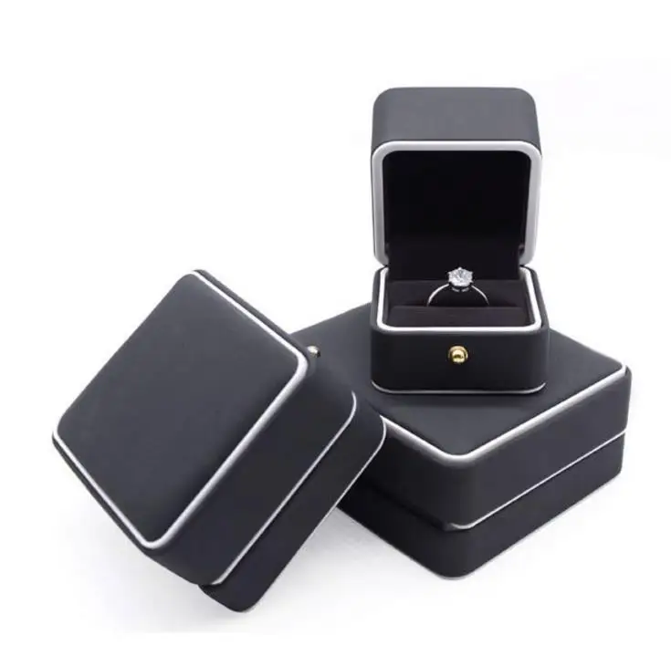 

Pu Leather Jewelry Box for Ring Bracelet Necklace Earring Cases Gift Boxes Wedding Gift Wrap present pacakging