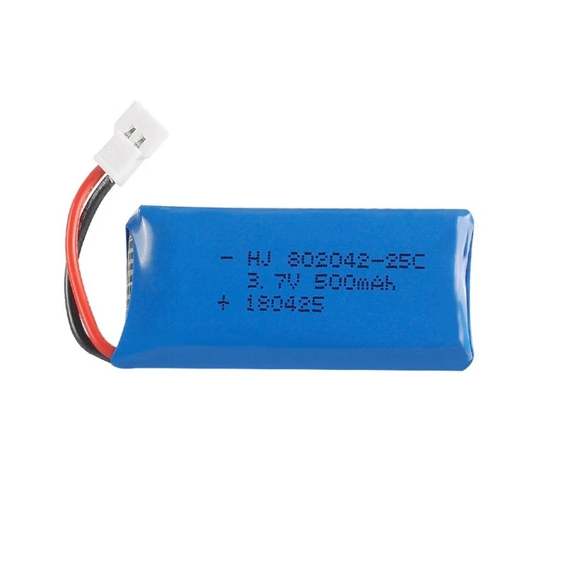 1-10Pcs 3.7V 500mah 802042 Lipo Battery For Udi U816A U941 U927 H43 wifi818 JXD385 H107 V252 F186 lithium battery 3.7V 500mah