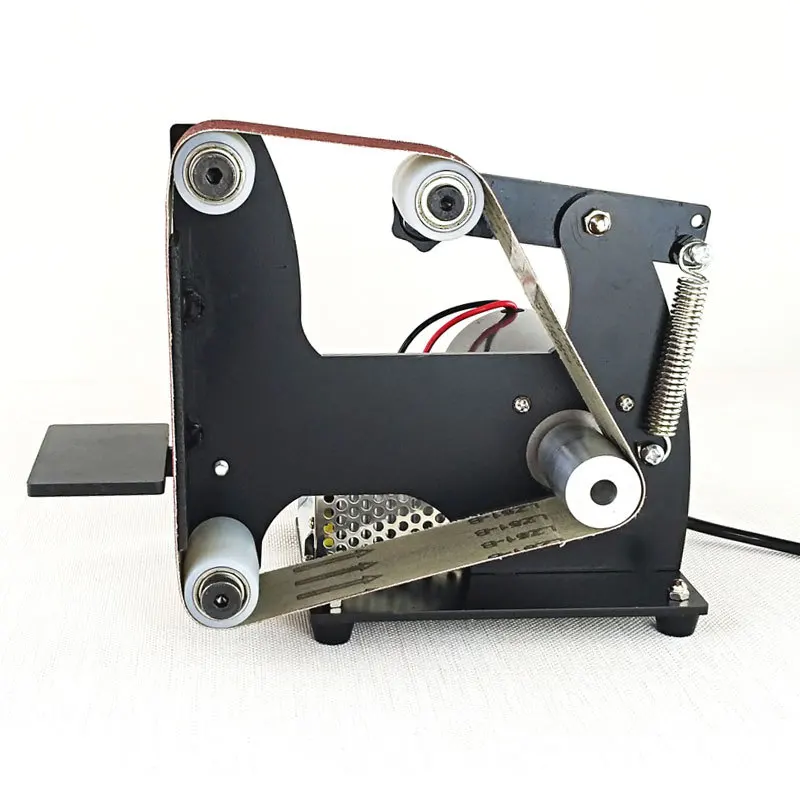 Electric Abrasive Belt Machine DIY Belt Sander Metal Polishing Machine Knife Sharpener 0-7000RPM 220V view 3