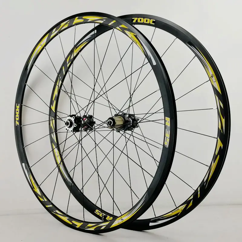 700C road wheels disc brakes road bike whees bicycle road wheelset 30mm alloy RIM direct-pull spoke 9mmQR thru-axle15mm/12mm