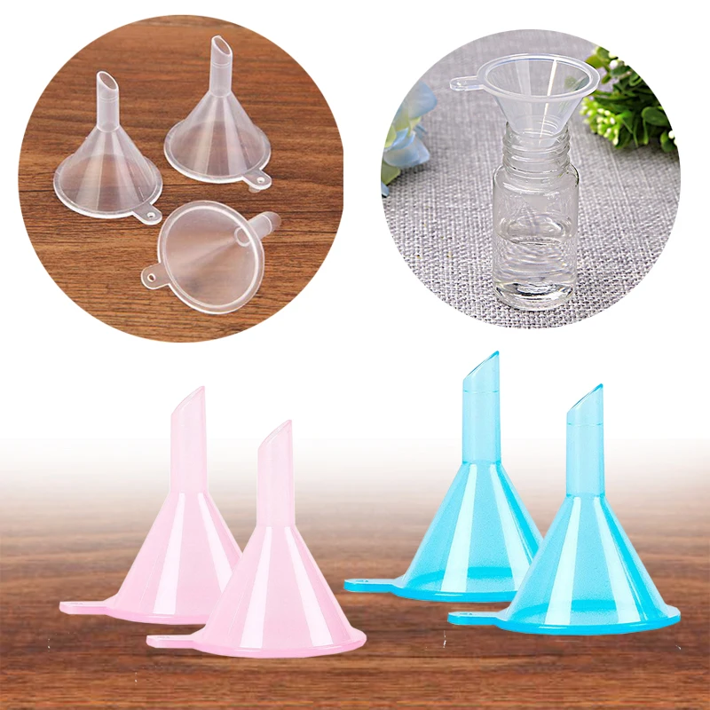 

500Pcs Small Funnels New Small Plastic for Perfume Diffuser Bottle Mini Oil Funnels Liquid Funnels Lab Specialty Tools Hopper