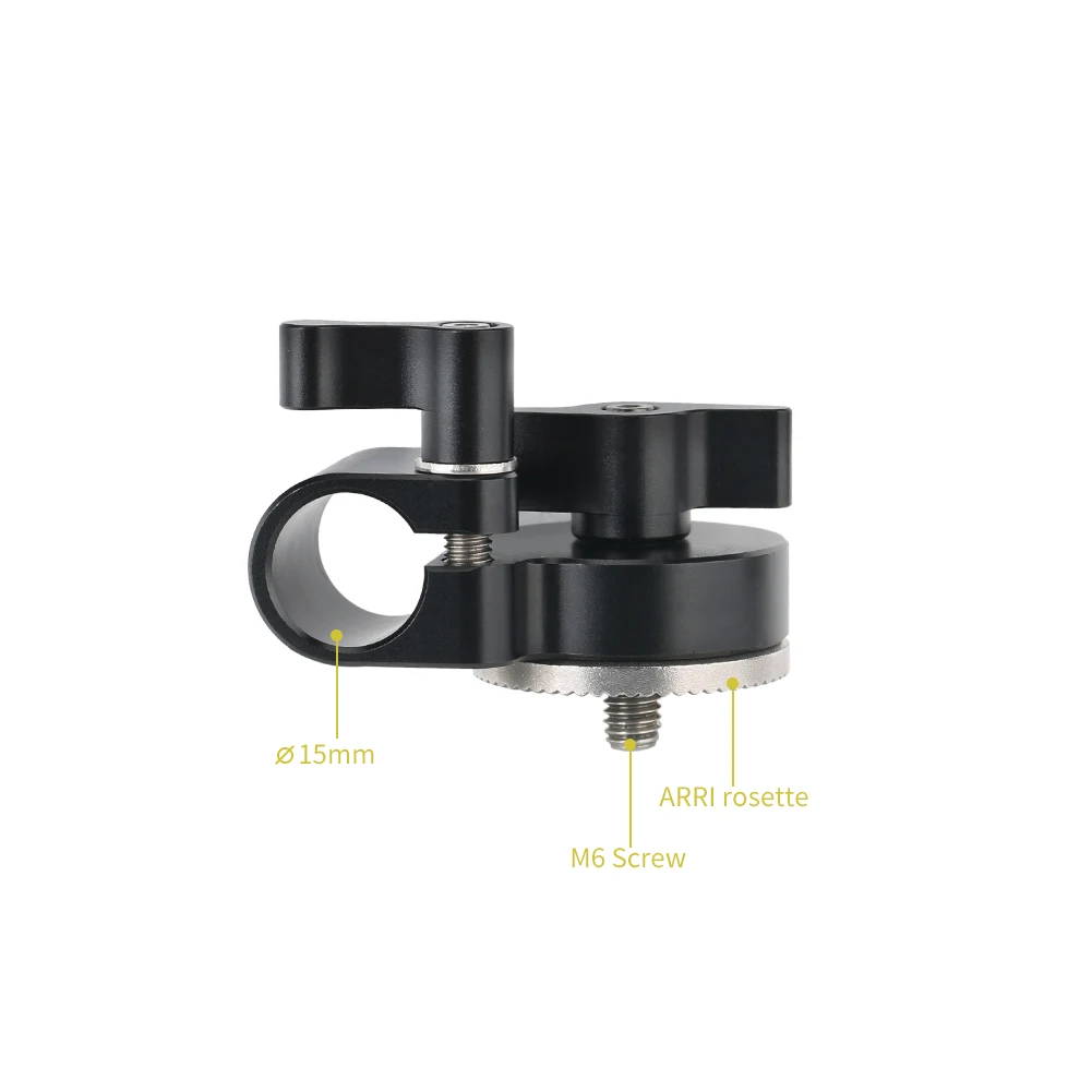 Niceyrig 15mm Rod Clamp with Arri Rosette Mounts