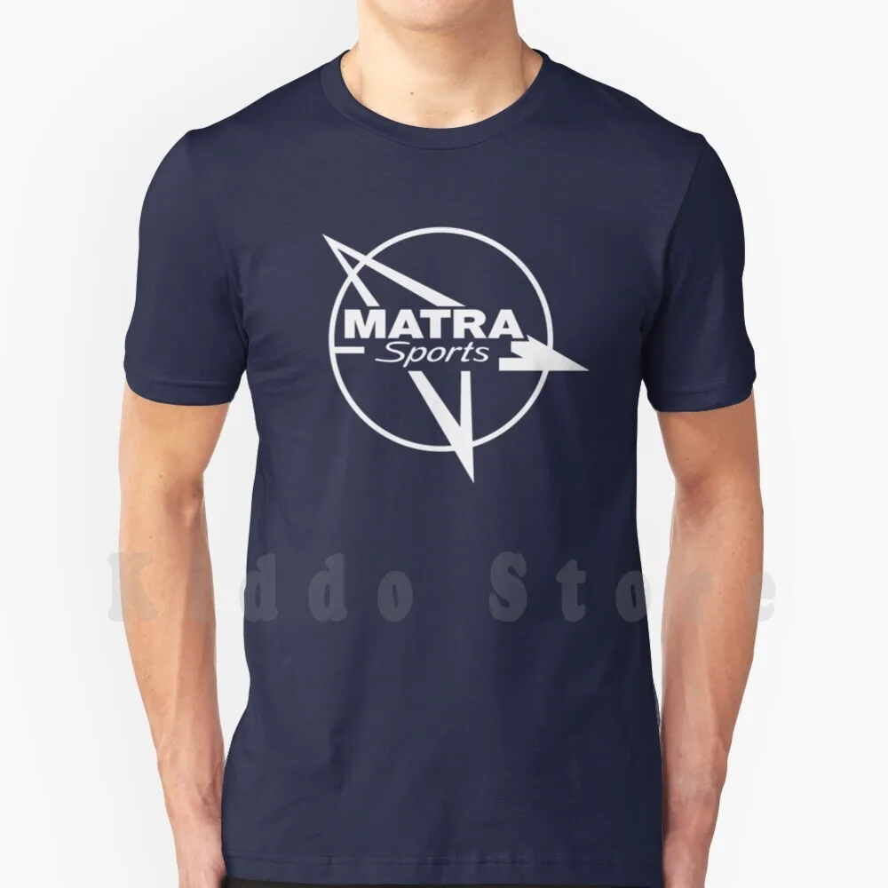 Vintage Matra Sports Emblem-White T Shirt Print For Men Cotton New Cool Tee Matra Sports Cars Matra Le Mans Le Mans Henri