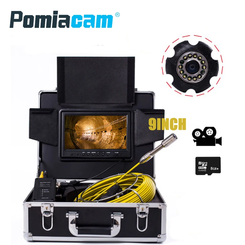 

WP90 30M New Pipeline detector industrial endoscope Locate Underground Pipelines Sewer Inspection Camera maintenance Tool